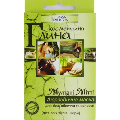 Маска для тіла Triuga Глина Мултані Мітті Аюрведична 100 г (8908003544083) Вінниця - фото 1