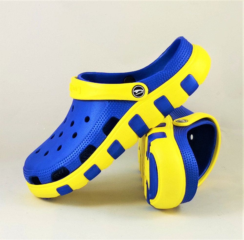 Чоловічі капці CROC$ Жовто-блакитні Крокси Шльопанці Сині (розміри: 40,41,42) Дніпро - фото 6