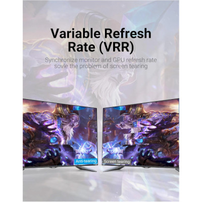 Кабель HDMI M - M, 2.0 м, V2.1, 8K 60Гц обплетення, Silver Metal Type Vention Винница - изображение 9