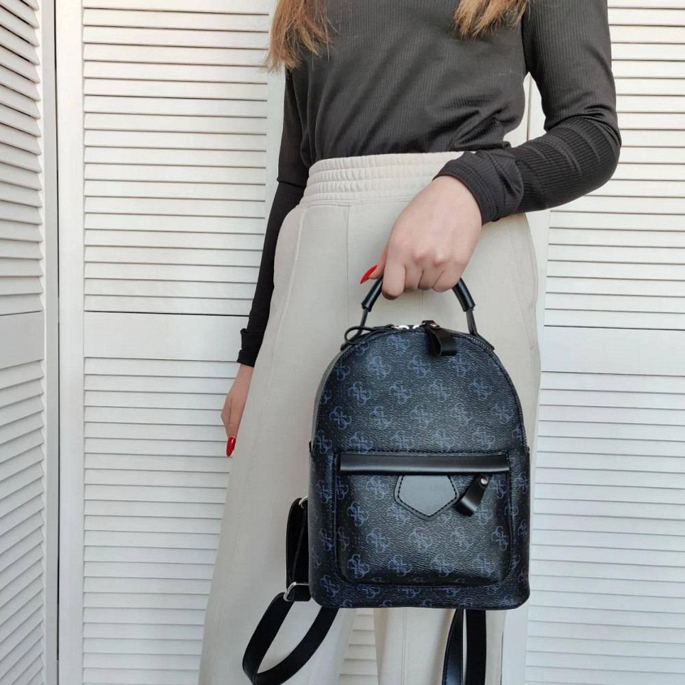 Женский рюкзак классический брендовый. Женский маленький брендовый рюкзак Черный 816 Киев - изображение 4