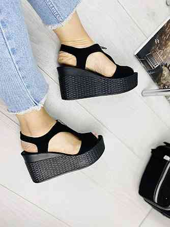 Injers Босоніжки жіночі INJERS 423 чорні (літо, замша натуральна) (970) Коломыя