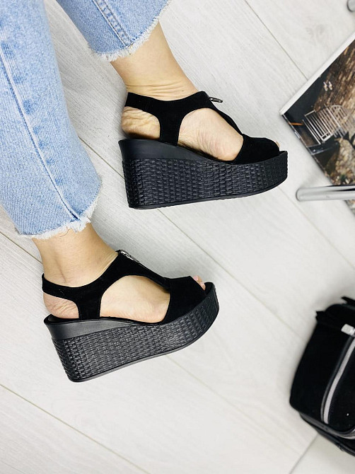 Injers Босоніжки жіночі INJERS 423 чорні (літо, замша натуральна) (970) Коломыя - изображение 4