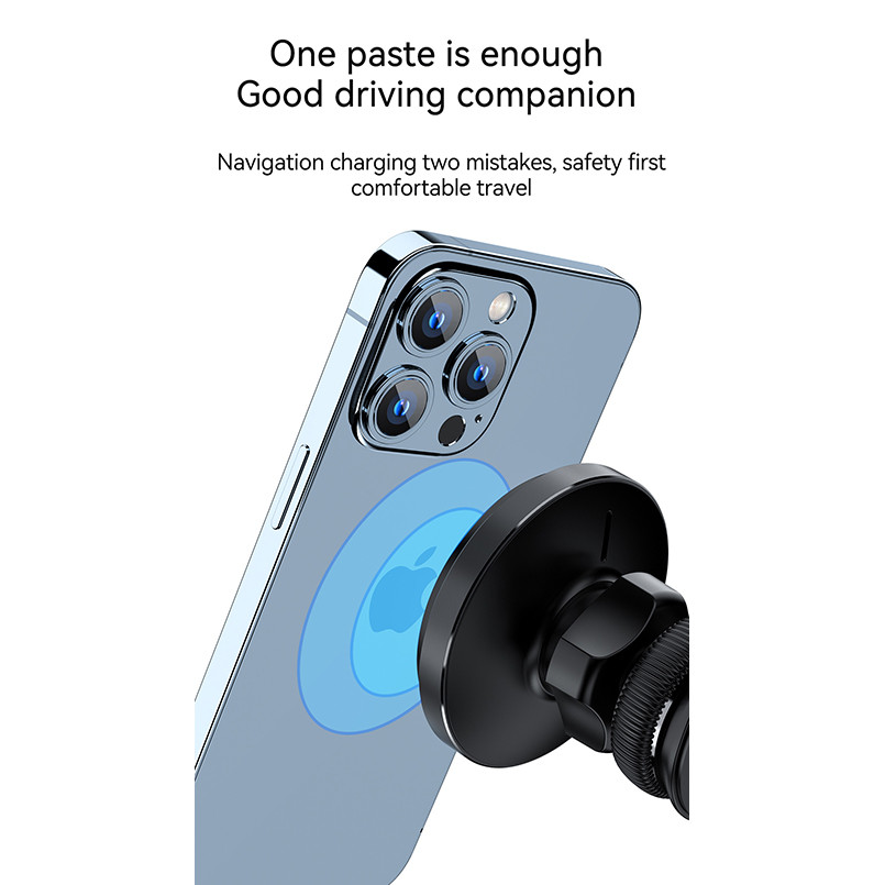 Держатель телефона автомобильный XO с беспроводной зарядкой CX015 15W Magnetic Car Air Outlet Wireless черный Львов - изображение 8