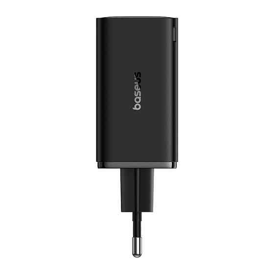 Мережевий зарядний пристрій з кабелем Baseus GaN6 Pro Fast Charger 2C+2U 65W  EU Cluster Black((With Type-C to Type-C 100W(20V/5A) Київ