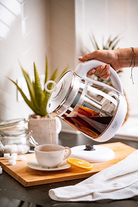 Електрочайник Adler AD 1299 1850-2200Вт/ 1.5л/ скло/ заварник/ встановлення температури/ білий Вінниця - фото 4