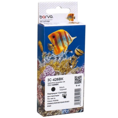 Картридж Barva Canon CLI-426BK (4556B001) 635 ст, black (IC-426BK) Вінниця - фото 1