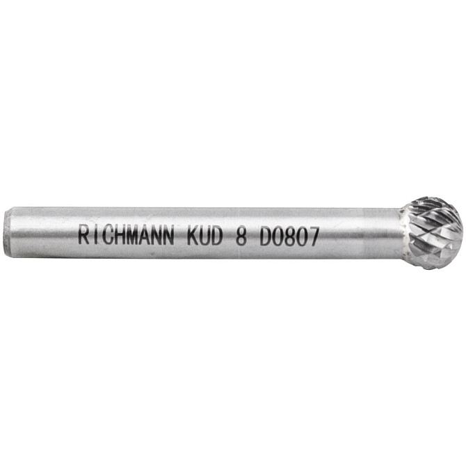 Борфреза по металу твердосплавна Richmann сферична KUD 8 мм (C8914) Коломия - фото 3