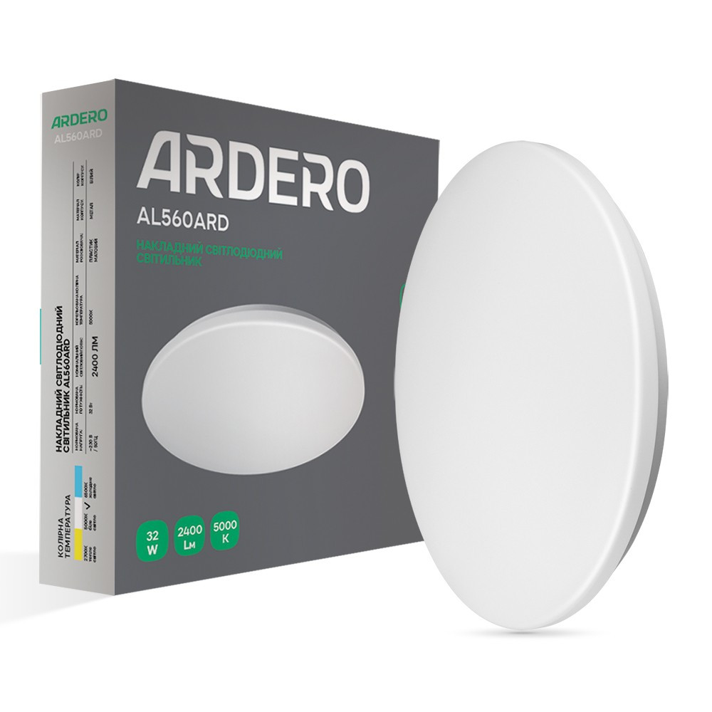Світлодіодний накладний світильник Ardero AL560ARD 32Вт 5000K білий Харків - фото 1