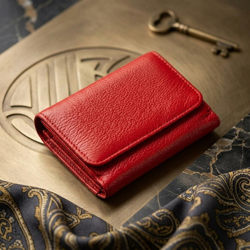 Яркий компактный женский бумажник ST Leather 18892 Красный Киев - изображение 11