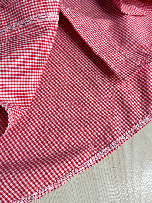 Сорочка жіноча Irel 2222 супер оверсайз в клітинку подовжена великі розміри червона, червоний, one size Київ - фото 18