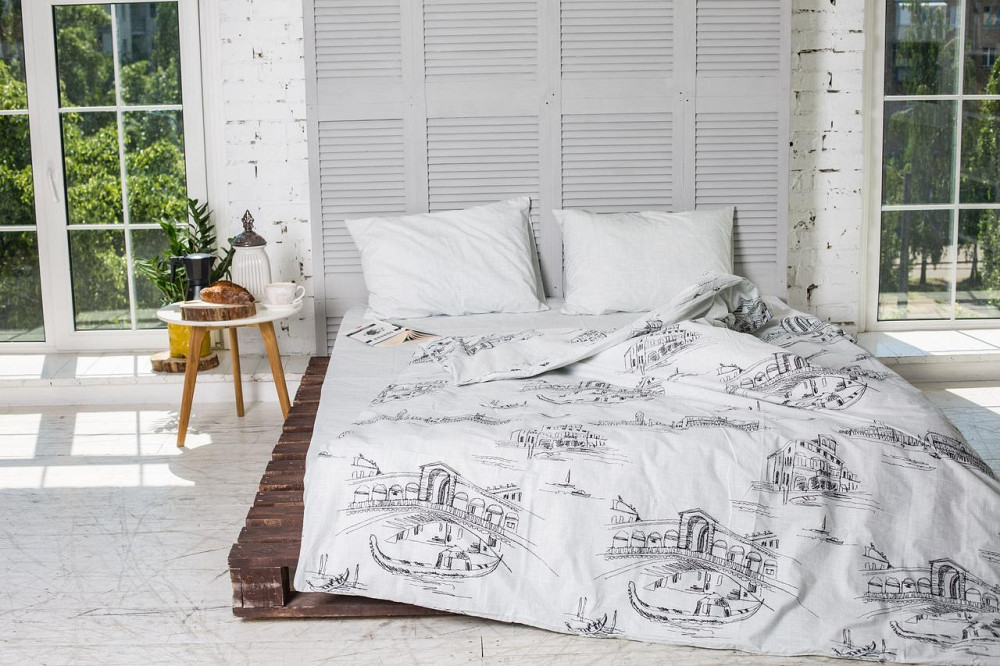 Ecotton Комплект постільної білизни Ecotton двоспальний Сімейний 150х215 см білий Місто Коломыя - изображение 2