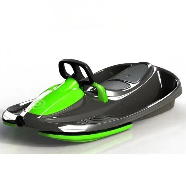 Детские санки Stratos с тормозом и рулем для детей Черный Киев - изображение 1