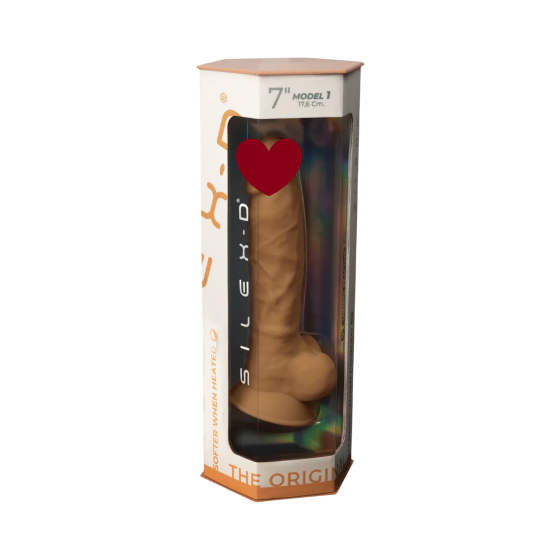 Фалоімітатор - SilexD Model 1 Dildo 7'' Caramel Sex Aura Київ