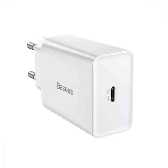 Мережевий зарядний пристрій Baseus Speed Mini PD Charger 20W 1 Type-C білий Львів
