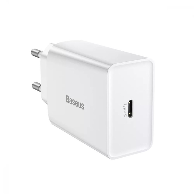 Мережевий зарядний пристрій Baseus Speed Mini PD Charger 20W 1 Type-C білий Львів - фото 2