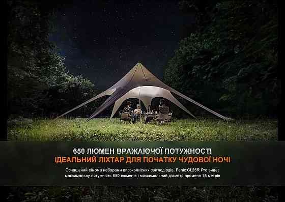 Фонарь кемпинговый Fenix CL26R Pro, темно-зеленый Киев