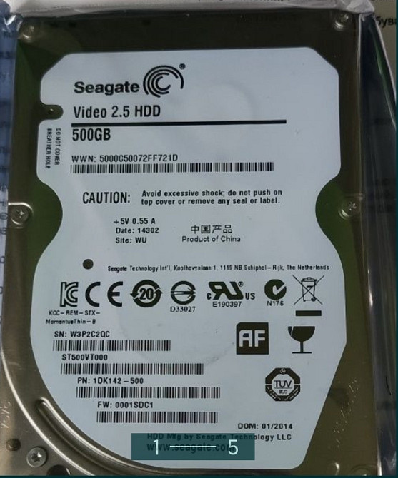 Жёсткий Диск: Seagate ST500VT000 HDD 2.5 500Gb. Киев - изображение 5