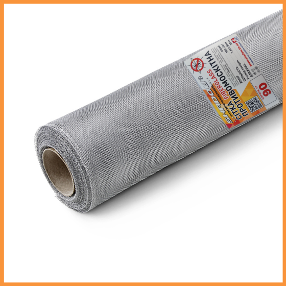 Москитная сетка 0.9х30 м (серая) антимоскитная сетка для окон Днепр