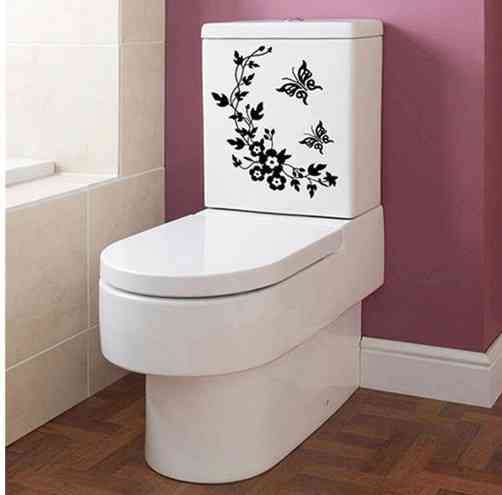 Інтер'єрна наклейка для дому 28 на 25 см чорний Київ