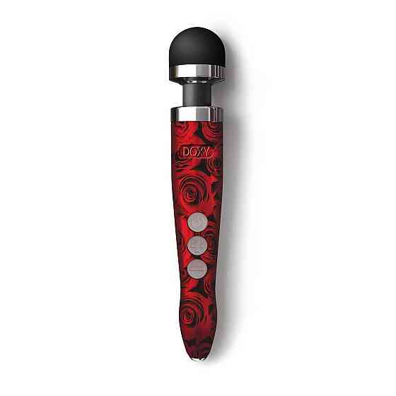 Вібромасажер DOXY Die Cast 3R - ROSE PATTERN, дуже потужний, перезаряджуваний, металевий корпус Sex Aura Київ