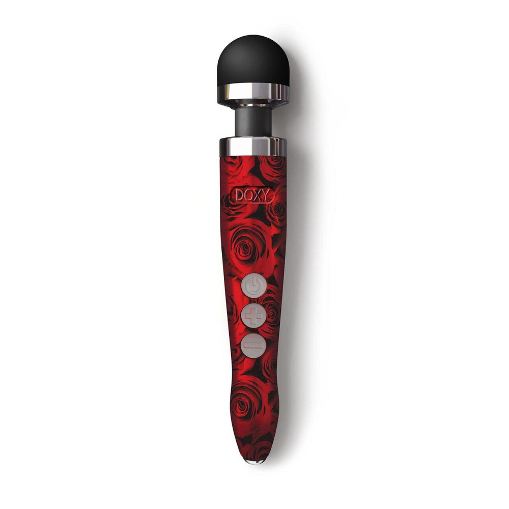 Вібромасажер DOXY Die Cast 3R - ROSE PATTERN, дуже потужний, перезаряджуваний, металевий корпус Sex Aura Київ - фото 2