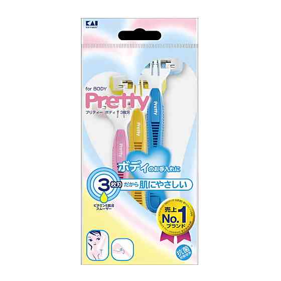 Бритва для женщин PRETTY 3 шт. в упаковке Kai razor Винница