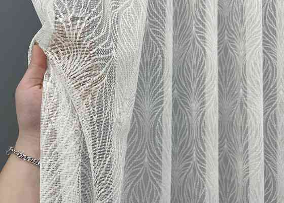 Тюль VR-Textil 2000т Жаккард Молочный 400х270 см (42-1047) Киев