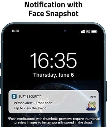 Уценка! Видеозвонок eufy Security S220/S210 2K, Wi-Fi, AI, 180 дней, двусторонний звук, значительные царапины Киев