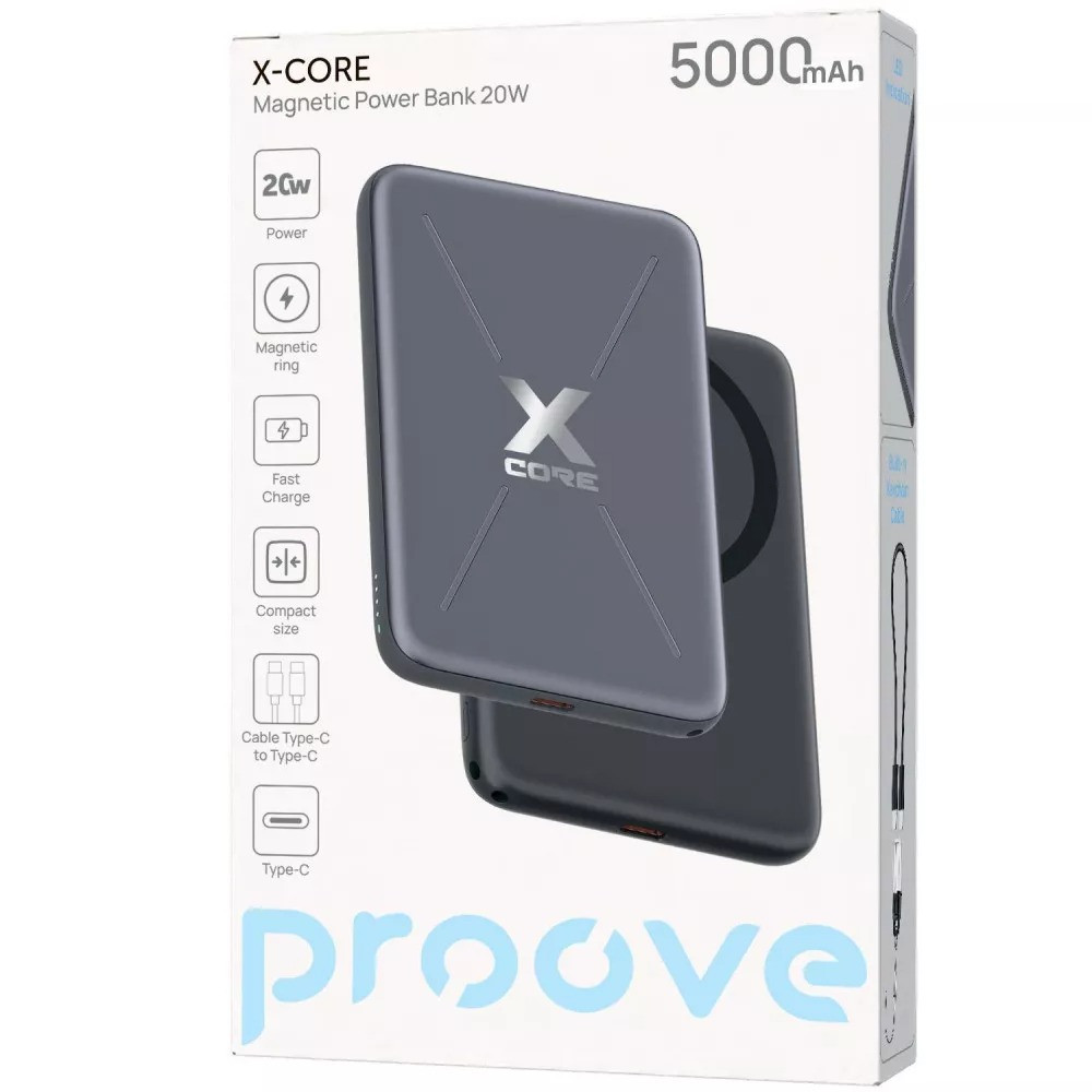 Універсальна мобільна батарея Proove X-Core 20 W 5000 mAh Gray (PNXC20010003) ( 11408 ) Харьков - изображение 15