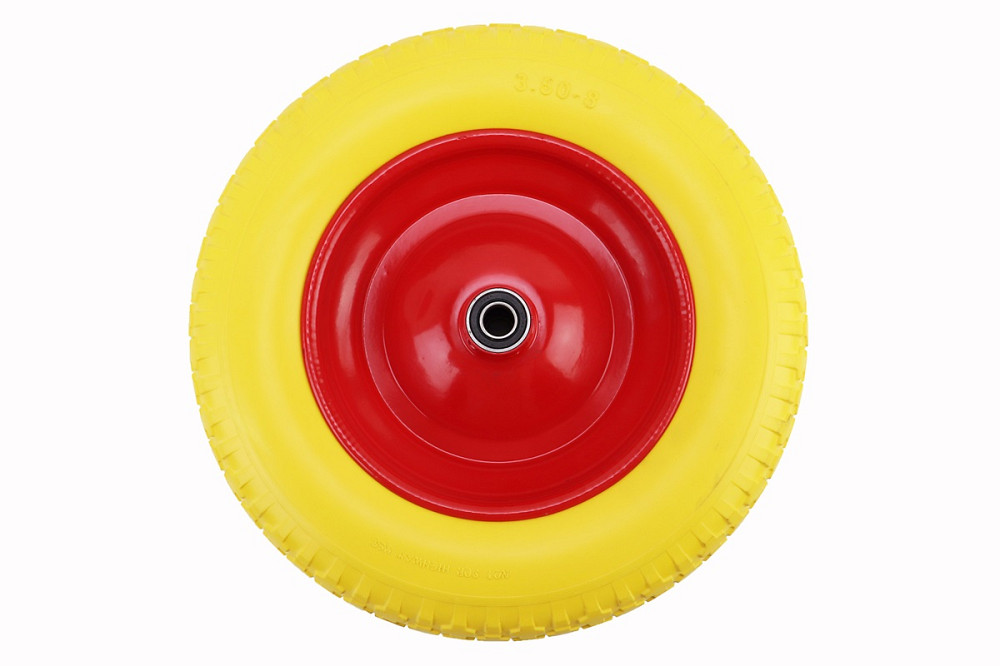 Колесо на тачку "СИЛІКОН" 3,50-8, під вісь 16мм (низької якості) Київ - фото 4