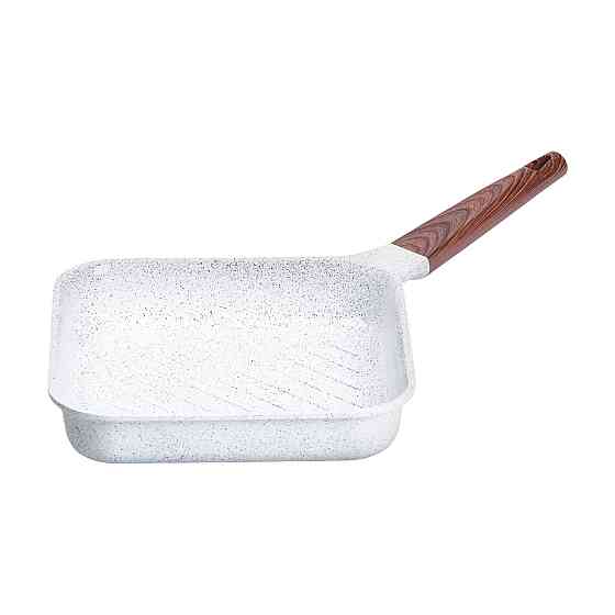 Сковорода-гриль алюмінієва, квадратна, 2,5 л, з антипригарним покриттям, 24 см MGC White HP-4-438W Коломия