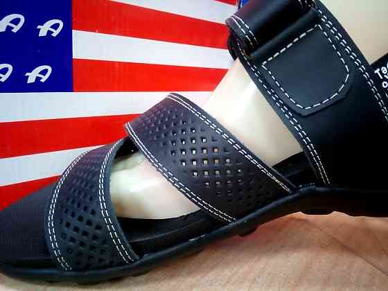 Мужские кожаные сандалии Adidas Киев