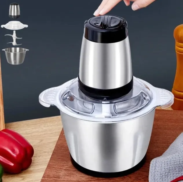 Блендер-измельчувач МОЛНІЯ 1200 Вт, метал, ємність подрібнювача 2000 мл. Одеса - фото 4