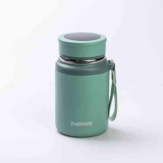 Термос Fashion 700 мл с датчиком температуры, оливковый Киев