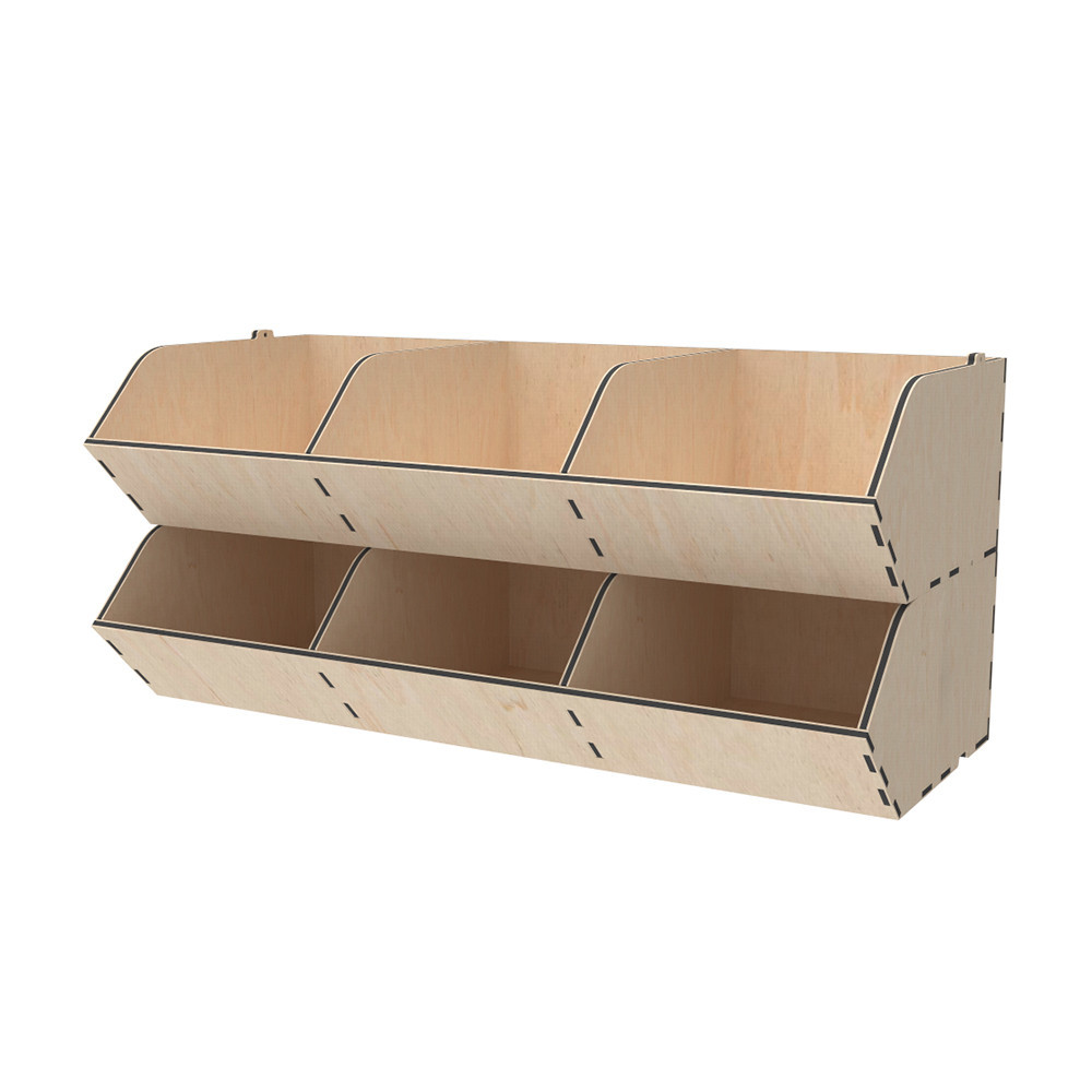 Диспенсер EKOSTAR из фанеры 6 ячеек 440х200х200 Киев - изображение 1