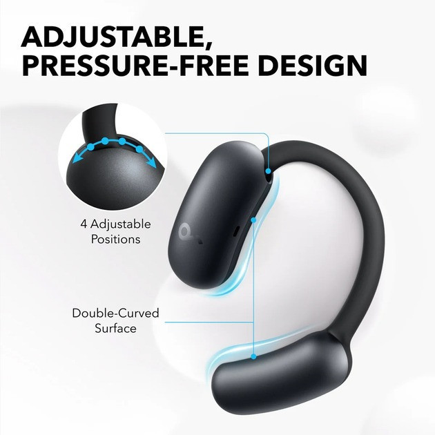 Bluetooth-гарнітура Anker SoundСore AeroFit 2 Black (A3874G11) ( Чорний ) Харків - фото 11