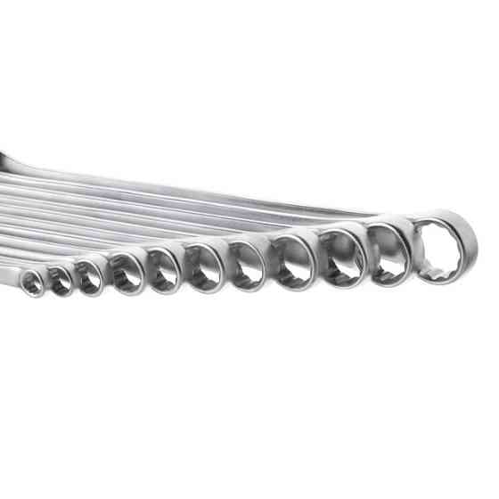 Набір рожково - накидних ключів INTERTOOL 11шт., 7-19мм, Cr-V - ідеальний набір для гаража Львів