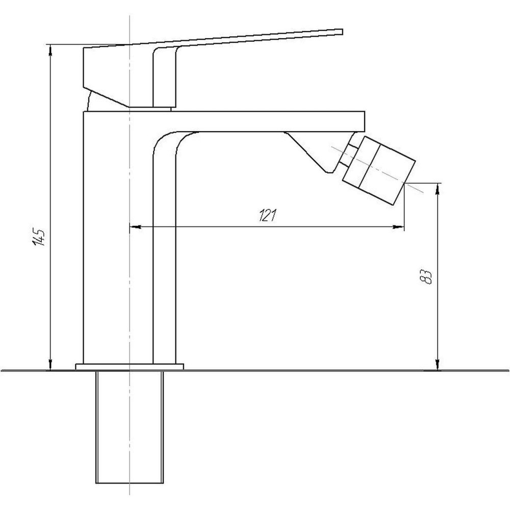 Смеситель для биде TOPAZ ODISS TO 18601-H52-BL (000021534) Киев - изображение 5