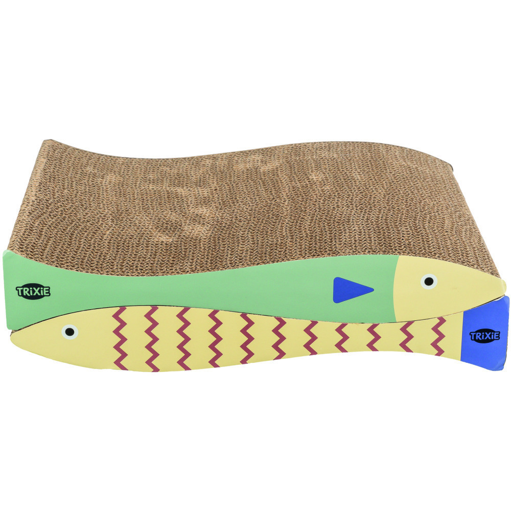 Дряпка Trixie для котів Риба картонна з котячою м ятою 2 шт 40х30х11 см м ятно-кремовий Київ - фото 3