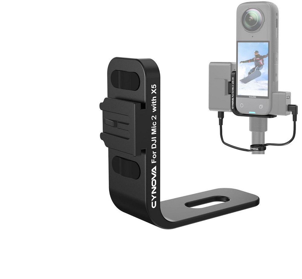 Кріплення для DJI Mic 2 на Insta360 X5 невидиме Cynova C-X5-CS02 Київ - фото 1