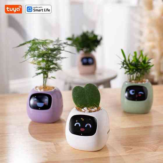 Інтерактивний розумний горщик для рослин Ivy Smart Planter Tuya AI, Purple Київ