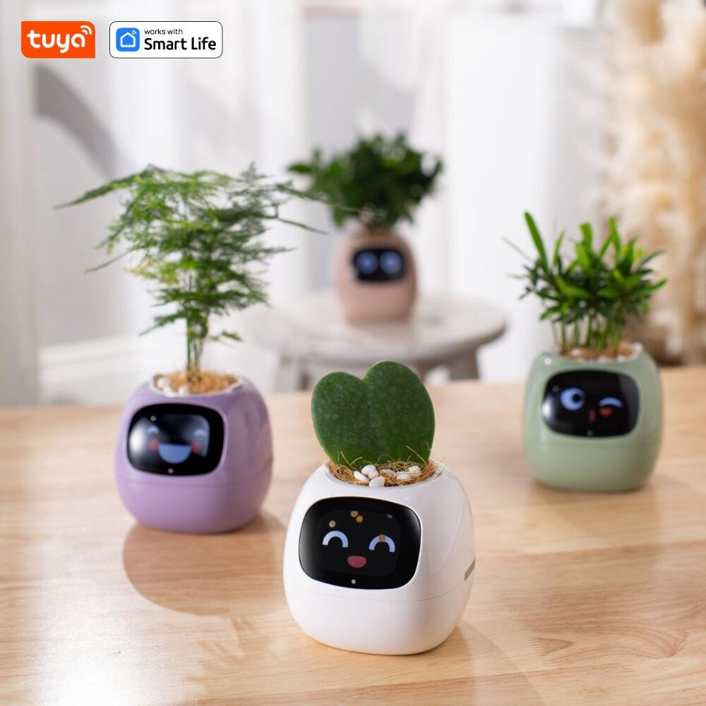 Інтерактивний розумний горщик для рослин Ivy Smart Planter Tuya AI, Purple Київ - фото 3