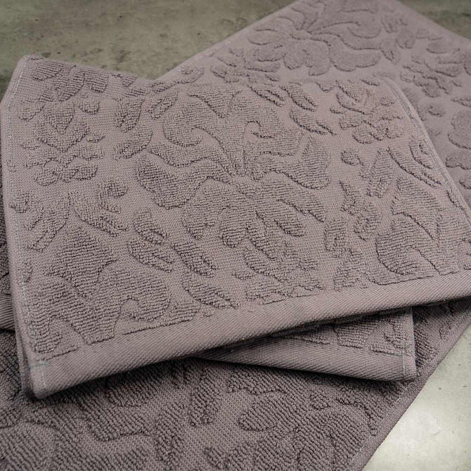 Рушник жакардовий GM Textile 30х60см 400г/м2 (Попелястий) Суми - фото 2