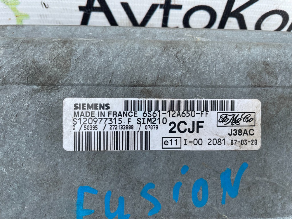 Блок керування двигуном Ford Fusion 1.25 бензин 2002-2012 (6S61-12A650-FF) Ковель - фото 2