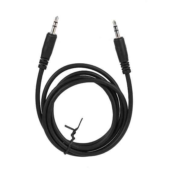 Аудіо кабель AUX 3,5мм, 1м, чорний Alca, 510910 Київ