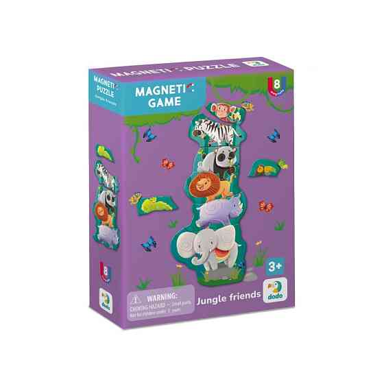 Дитяча магнітна гра "Друзі з джунглів" 200256, 8 елементів Вінниця