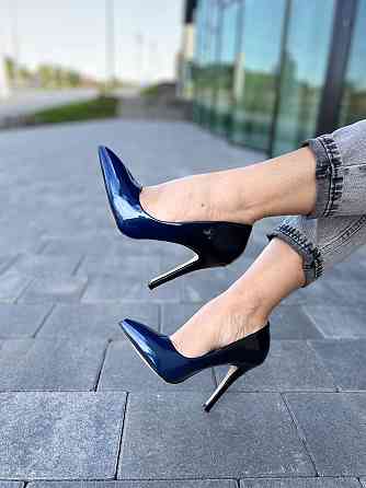 Vices Туфлі жіночі VICES сині еко-лак каблук 11 см 36-37 р. (4010-11) Коломыя