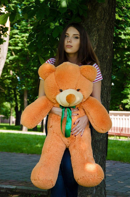 М'яка  іграшка подарунок на 8 березня плюшевий ведмедик Рафаель 100 см Карамельний Тернопіль - фото 3