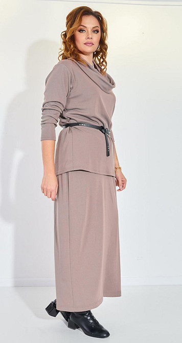 Костюм із джерсі зі спідницею (52) Київ - фото 4