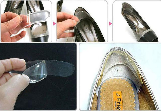 Силиконовые полоски от натирания обуви 98 на 25 мм прозрачный Киев - изображение 4